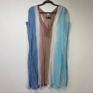 M made in Italy silk tie dye dress. Large